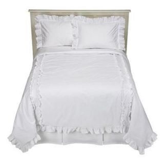 New Simply Shabby Chic Heirloom Full/Queen Comforter Set White Cottage