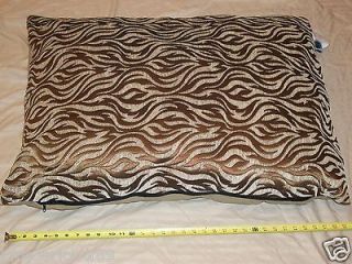 Large 36 X 27 Bow Wow Pet Olive Zebra Dog Puppy Removable Cover