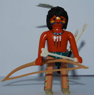 PLAYMOBIL SPECIAL RED INDIAN WITH Bow and ARROW   WESTERN SCENES