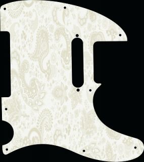 Pickguard 4 Fender Telecaster Guitar Paisley Aged White