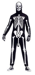 Adult Skeleton Halloween Costume   Boner