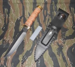 Bug Out Kit Military Style Commando Combat Survival Bowie Belt Knife