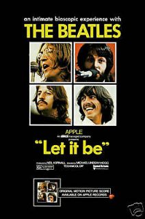 British Invasion The Beatles * Let It Be* Movie Poster U.S. Release