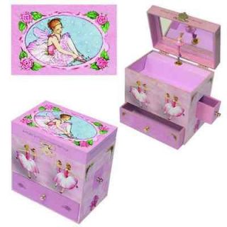 Ballerina Treasure Music Box Jewelry Girls Kids Toys NEW