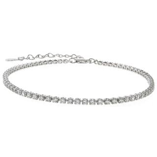 50 Ct Cubic Zirconia CZ Sterling Silver 7 Bracelet with 2 Extender