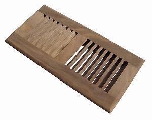 4x10 American Walnut drop in wood floor register vent