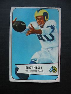 NFL 1951 Bowman card of Elroy Hirsch with the Los Angeles Rams card
