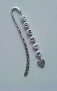 BOOKMARK ~ ANY NAME ~ Made With Love Heart ♥ Choose Name