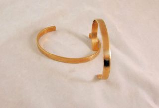 Brass Bracelet Cuff Blanks For Jewelry Making 1/4 inch Pkg Of 2