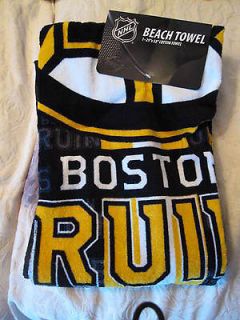 McArthur Official NHL Boston Bruins Beach/Spa/Bath room Towel, 29 x
