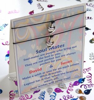 personalised soul mate wish bracelet duo card gift from united
