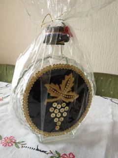 Souvenir Bottle for brandy Rakija Croatia tradition Gold embroidery