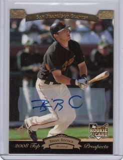 BRIAN BOCOCK 2008 UD Timeline 1995 SP Top Prospects AUTOGRAPH #182