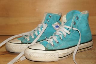 1970s Mens Converse Sneakers High Tops Sz 6 1/2 Sq label Made in USA