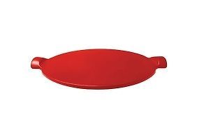 Henry Flame Top Clay Pizza Stone 14.5 Round Oven/Stovetop/ Grill RED