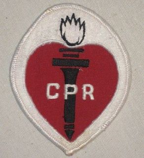 Vintage CPR Patch   Paramedic   First Aid   American Heart
