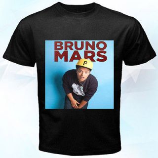 Bruno Mars limited black t shirt S, M, L, XL size #01