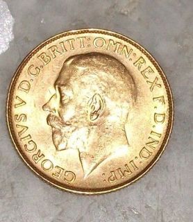 ANTIQUE OLD GENUINE1928 GEORGIVS V D.G.BrittOMNREX F.D.IND GOLD COIN