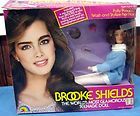 1982 Brooke Shields Doll with Black Velour Gown trimmed with Pink Net