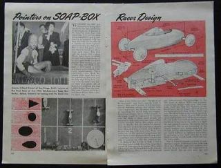 Soap Box Derby Racer Design & Building How To Pointers 1947 original