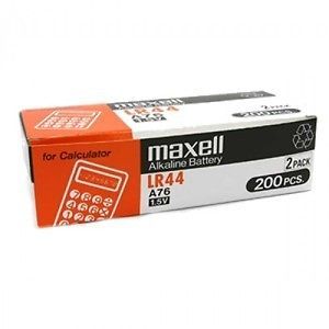 200pcs Maxell LR44 1.5V Micro Alkaline Batteries Japan Made