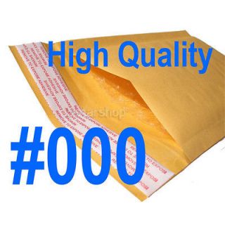 Newly listed 100 #000 Kraft Bubble Padded Envelopes Mailers 4 x 8