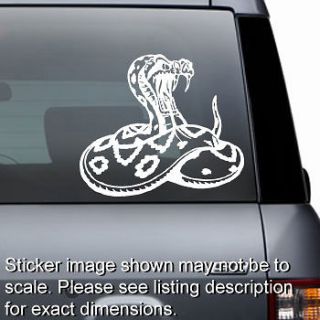 Cobra Snake   Window Sticker Bumper Decal