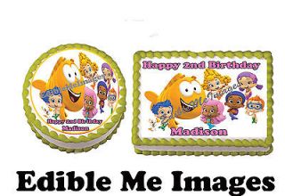 BUBBLE GUPPIES Birthday Party Cake Topper Cupcake Decoration Edible