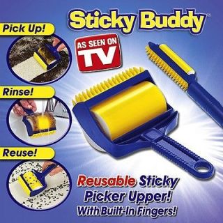 DELUXE SET Stick It Buddy Sticky Roller lint You can use for life seen