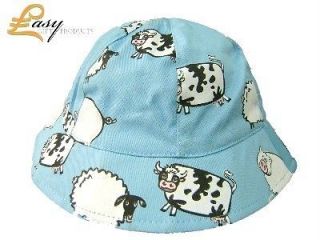 Briers Boys Baby Kids Sun Hats   Animal Print Design Blue Beach Sun