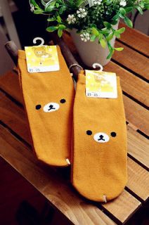 Rilakkuma San X Relax Bear Cotton Soft Cute Socks 2Pairs