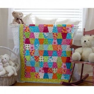 PRE CUT Baby Quilt Kit fabric & pattern included tumblers quilting