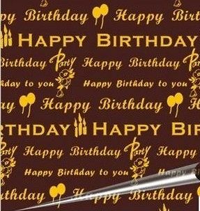 Happy birthday Chocolate Candy Cake Frosting Transfer Sheet Mold