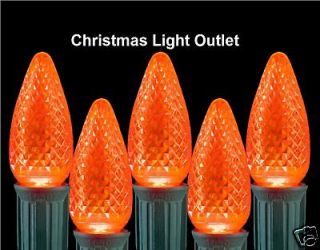 25 C7 Amber / Orange RETRO FIT LED Christmas Light BULB