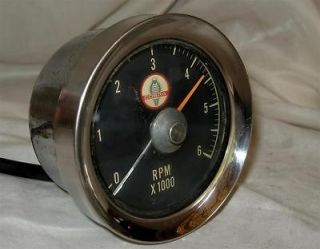Vintage Rotunda 6,000 RPM Cobra Tachometer Original 65 Only Design