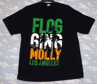 FLOGGING MOLLY LOS ANGELES T SHIRT CALIFORNIA LA Sz XL