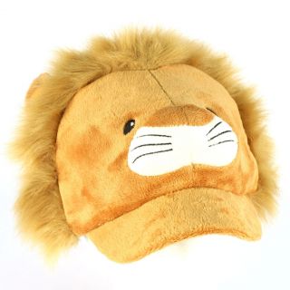 Winter Faux Fur Lion Animal Fuzzy Plush Cadet Cap Hat