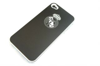 Real Madrid FC Black Metal iphone 4 4S Case/Back Cover UK