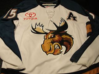 Manitoba Moose Jersey Jason Jaffray St. Johns IceCaps Jets AHL Game