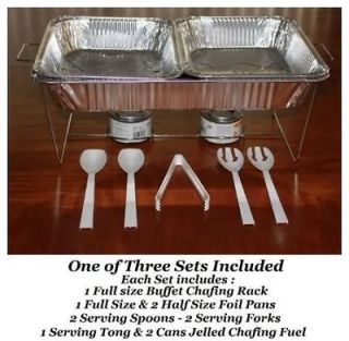 New 33 piece Buffet Chafer Chafing Serving Kit & Food Warmers 3