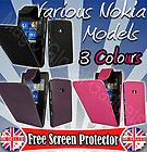 NEW FLIP PU LEATHER CASE COVER POUCH FOR NOKIA VARIOUS MOBILE PHONES