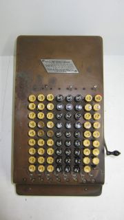 Tarrant Comptometer Shoebox Adding Machine with Legs Model H 241999