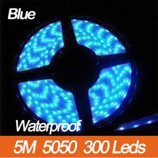Beauty Hot Blue 5M SMD 5050 300 Leds Car Strip String Light Waterproof