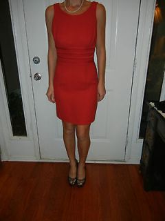 Cache Red WomensShort Dress SZ6 Cocktail Holiday Dress Party Lined
