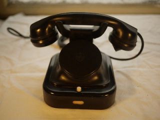 Antique vintage rotary bakelite phone telephone