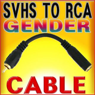 VIDEO to RCA Convert CABLE ★★ M / F gender DVD CORD SVHS S VHS