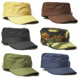 PC ETHOS FINE COTTON HIGH QUALITY FITTED ARMY MILITARY CADET HAT CAP