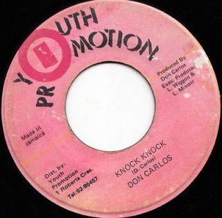YOUTH PROMOTION KILLER ROOTS 45 DON CARLOS KNOCK KNOCK ♫