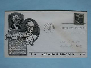 FDC #821 Lincoln Anderson cachet CWG_160