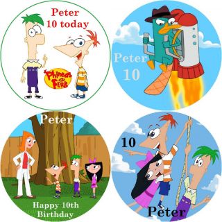 and Ferb Personalized Edible Cake Image Topper Decoration 1/4 Sheet A